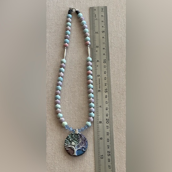 20 inch Yan Yuan Agate bead Necklace NWOT - Picture 11 of 11